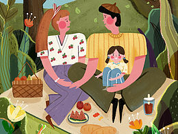 絲網(wǎng)印風(fēng)格插畫(huà)