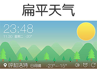 扁平天气（个人主页-ZNjI3MzAyMA==） - 主题/皮肤 - 站酷设计师Vis君原创素材 - 站酷ZCOOL