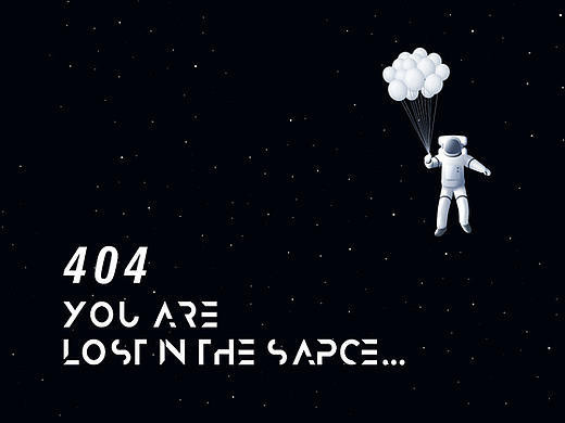 迷失太空-404提示（个人主页-ZMTg5MjU2NjQ=） - APP界面 - 站酷设计师CollinL原创素材 - 站酷ZCOOL