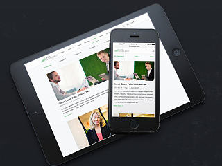 Microfinance Website Desktop and Mobile Version