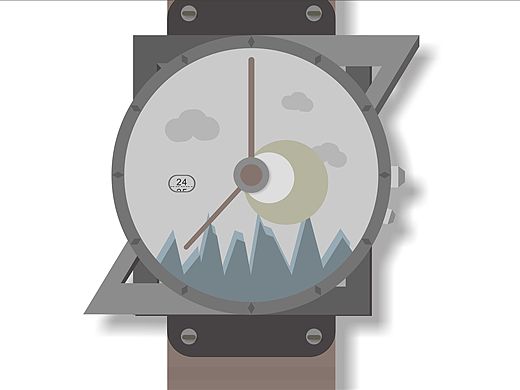 cdr绘制扁平化手表（个人主页-ZMTU2OTM1Mjg=） - 图案 - 站酷设计师赵birong原创素材 - 站酷ZCOOL