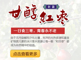 产品海报 新疆特产 banner  宽屏海报定制 淘宝网店装修设计