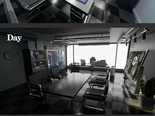 明日方舟 陈的办公室 Blender建模