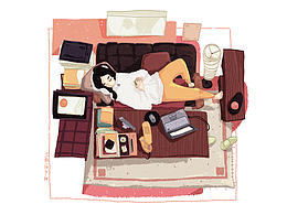 突然翻到了六個(gè)月前的線稿