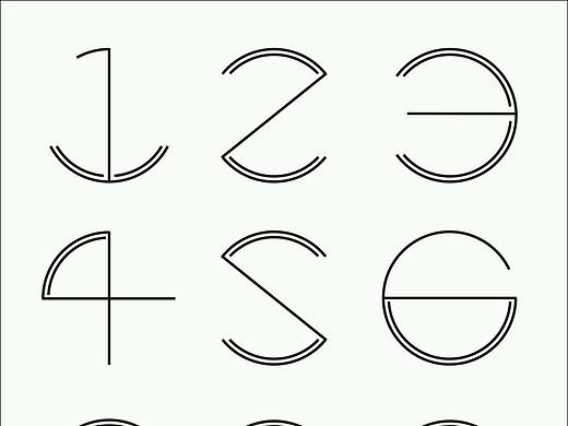 园切割数字（个人主页-ZMTQ0ODEyMjg=） - 字体/字形 - 站酷设计师Daisy雨希zyx原创素材 - 站酷ZCOOL