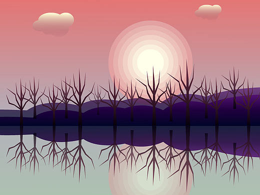 偏平风插画小练习