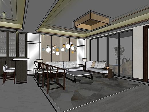 某高档小区 联排别墅草图动画方案