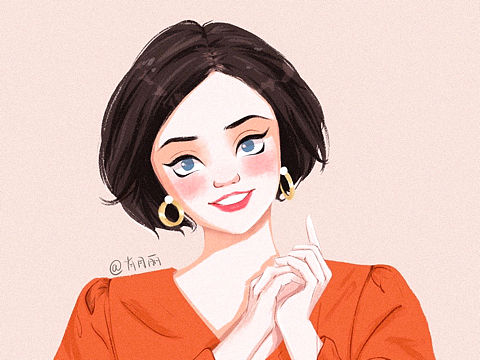 手繪頭像（個人主頁-ZNTA5OTE2NzI=） - 創(chuàng)作習作 - 站酷設(shè)計師大樹晚風原創(chuàng)素材 - 站酷ZCOOL