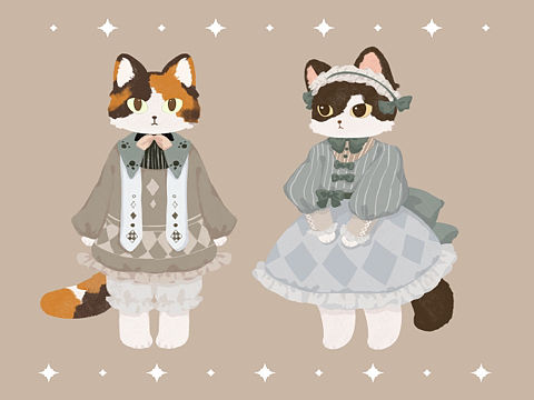 猫猫（个人主页-ZNTc1ODE2ODg=） - 儿童插画 - 站酷设计师sssthreesss原创素材 - 站酷ZCOOL