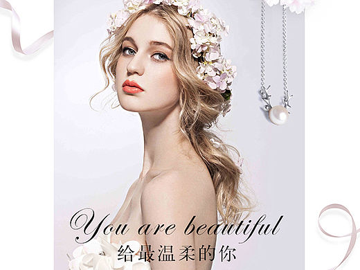 纯银珍珠吊坠项链详情页