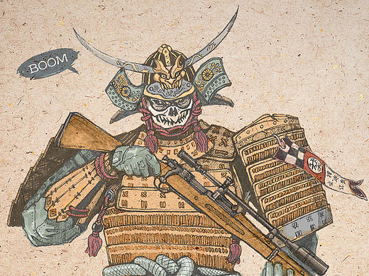 武士與斯普林菲爾德（個(gè)人主頁-ZMTkyMjQ3MDg=） - 創(chuàng)作習(xí)作 - 站酷設(shè)計(jì)師楊同學(xué)畫不多原創(chuàng)素材 - 站酷ZCOOL