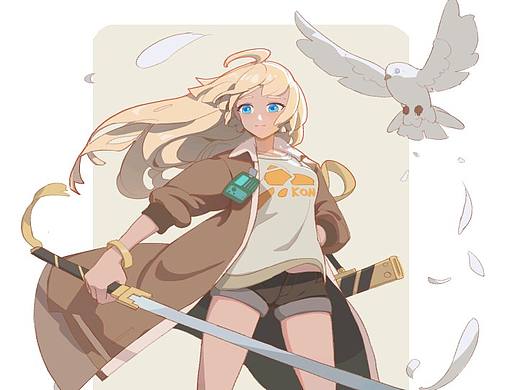 带鸽子的女剑客