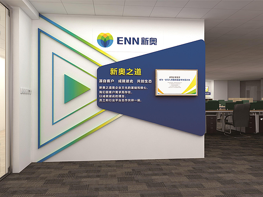 新奥能源企业文化墙