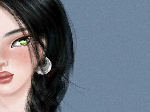 【procreate】西域舞娘（個人主頁-ZMzMyMjcyNTY=） - 游戲原畫 - 站酷設(shè)計師奶兔may原創(chuàng)素材 - 站酷ZCOOL