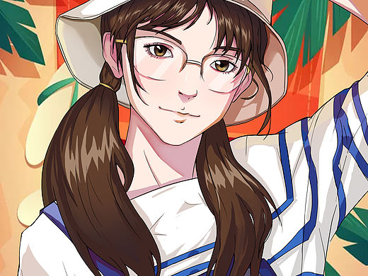 给女朋友画的头像