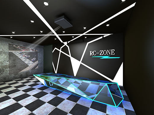 遥控赛车俱乐部室内空间设计