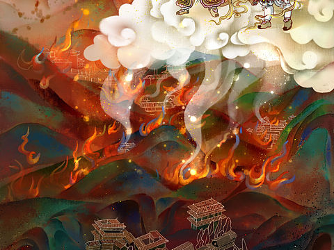 中医穴位插画稿