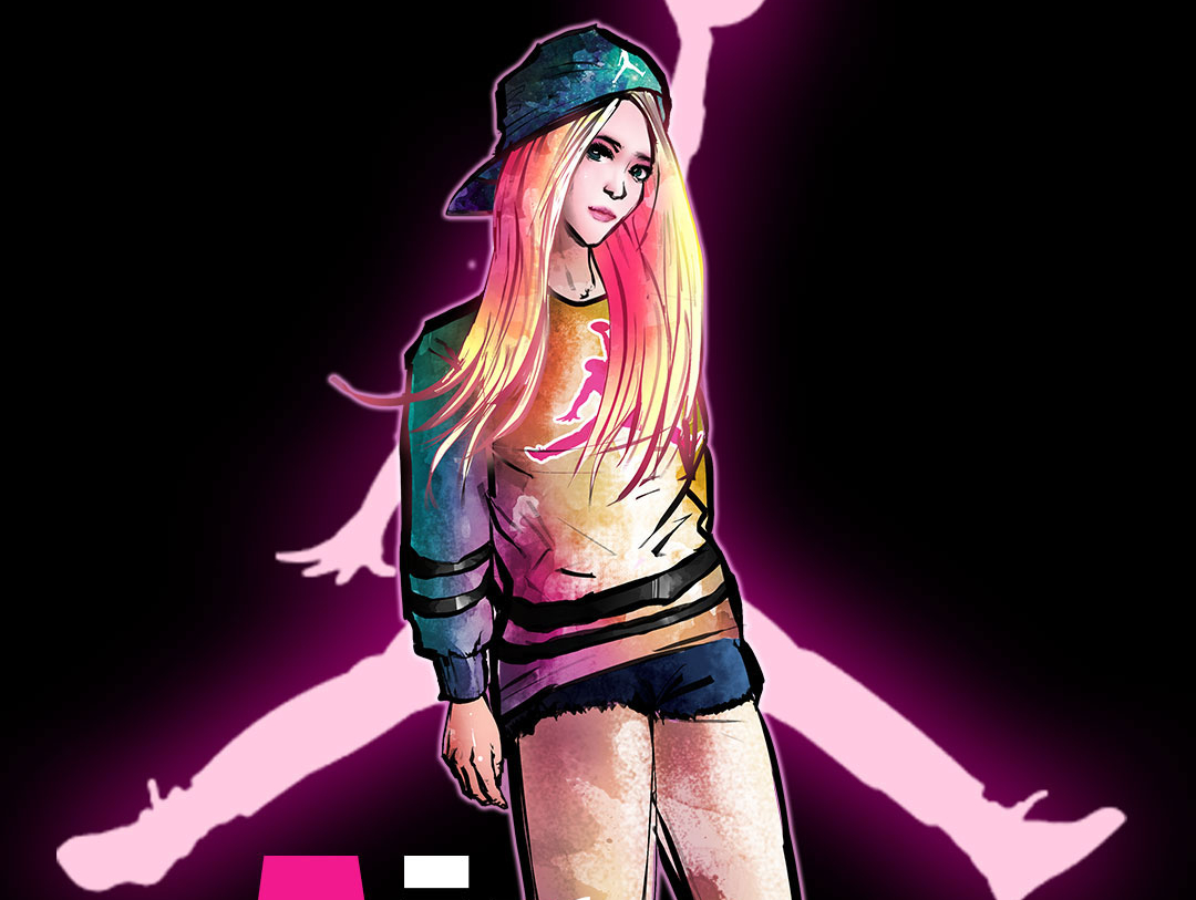 叛逆aj少女壁纸