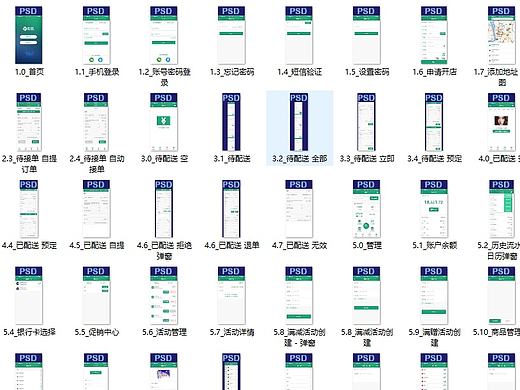 超市商家版——从设计到标注切图，一整套APP展示 