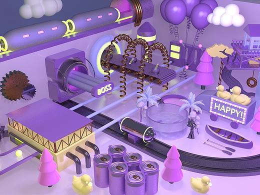 C4D流水线练习作业