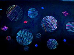 創(chuàng)意涂鴉，攝影，浩瀚的宇宙。