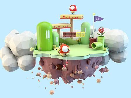 Super Mario - C4D