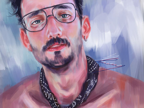 厚涂男人（个人主页-ZNDM5ODA0MDA=） - 单幅漫画 - 站酷设计师Samuel_s原创素材 - 站酷ZCOOL