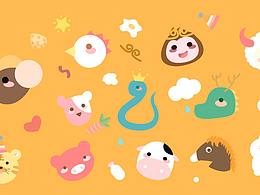 十二生肖扁平風(fēng)2019年日歷～