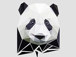 随便做做~几何大熊猫·低多边形·low poly