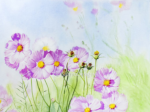 梦中的格桑花（个人主页-ZMjE2NzY0MzY=） - 绘画 - 站酷设计师xuanye1836原创素材 - 站酷ZCOOL