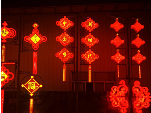 led中国结路灯装饰灯杆造型市政亮化春节氛围营造灯笼
