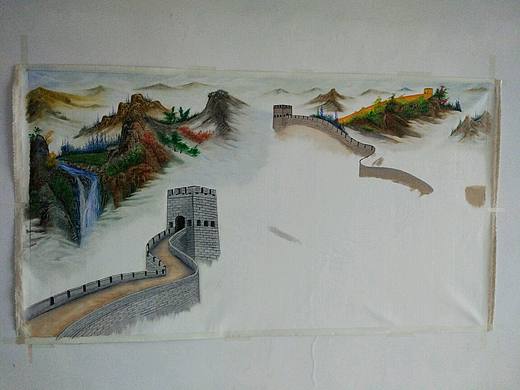 《万里长城》（个人主页-ZMjAwMzIxODQ=） - 绘画 - 站酷设计师张若初原创素材 - 站酷ZCOOL