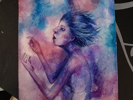 水彩肌理练习