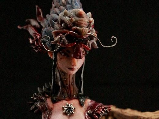 新作品八叶与持国天胸像