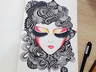 我的线描涂鸦本