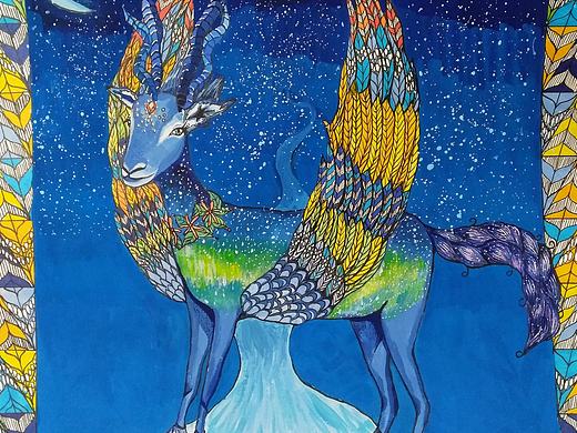 山海经（个人主页-ZNDUwODQwMDg=） - 绘画 - 站酷设计师Z70644908原创素材 - 站酷ZCOOL