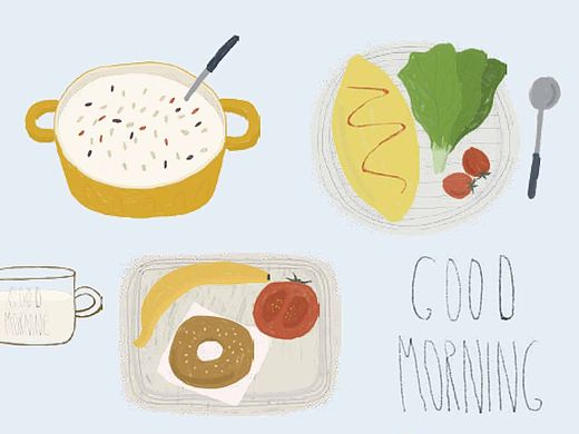 【和纸胶带】GOOD MORNING~（个人主页-ZMTU1MzE4NzI=） - 商业插画 - 站酷设计师Bileii原创素材 - 站酷ZCOOL