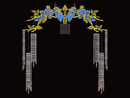 古風(fēng)首飾設(shè)計(jì)花絲冠冕