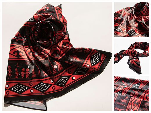 文创产品——荆楚文化丝巾