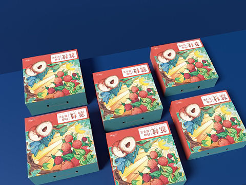 荔枝国潮风包装设计