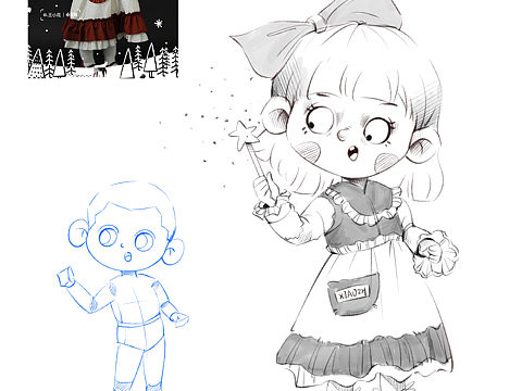 【儿童速写插画】“不知道能坚持多久”