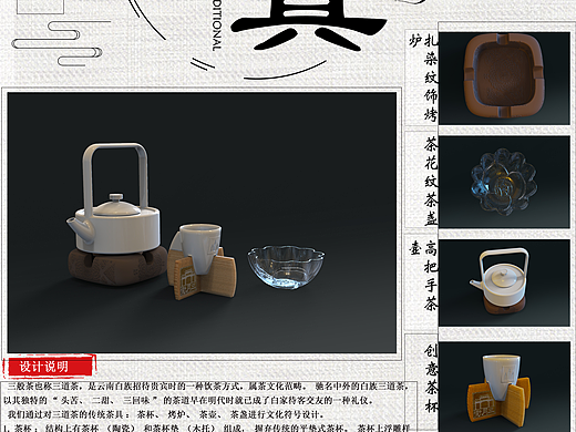 产品模型3d构建以及后期渲染，产品展板