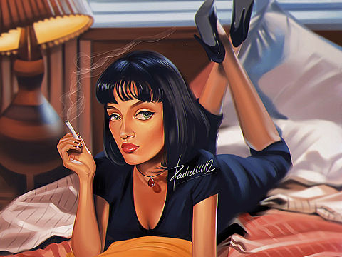 Pulp fiction（个人主页-ZNDUzNjU0NzY=） - 创作习作 - 站酷设计师RachellllQ原创素材 - 站酷ZCOOL