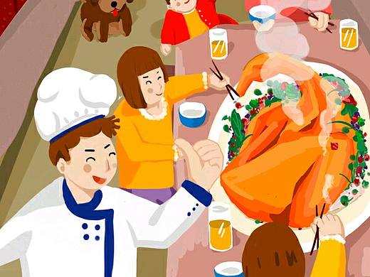 美食插画