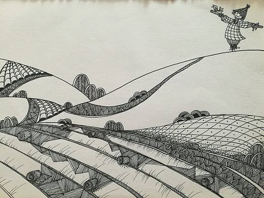 黑白插画