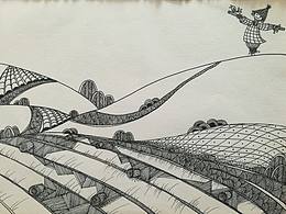黑白插画