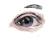 临摹眼睛一小只，哈哈 