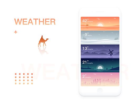 天气界面 Design