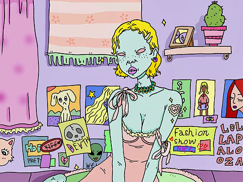 doodle原创手绘 插画 