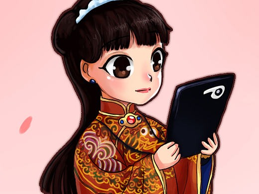 受托画的MM漫画像-2（Q版）